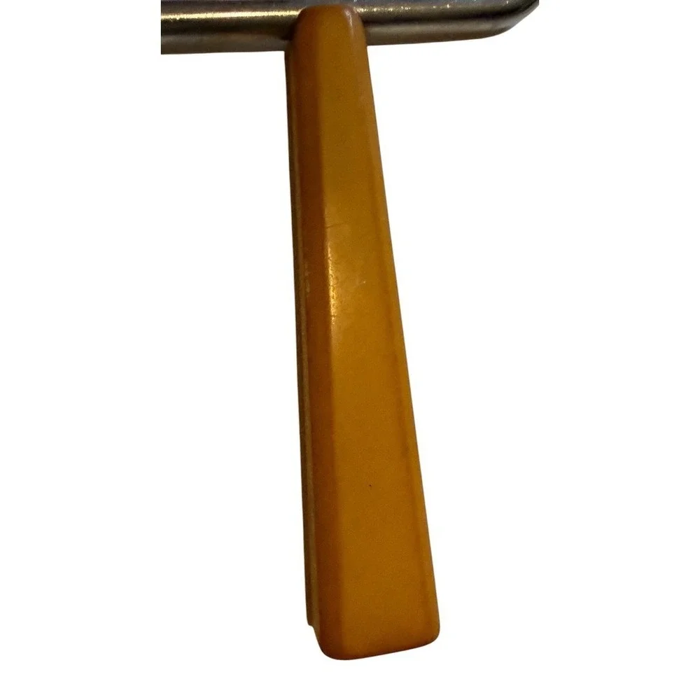 Vintage Cheese Cutter Wire Cake Slicer Yellow Bakelite Handle